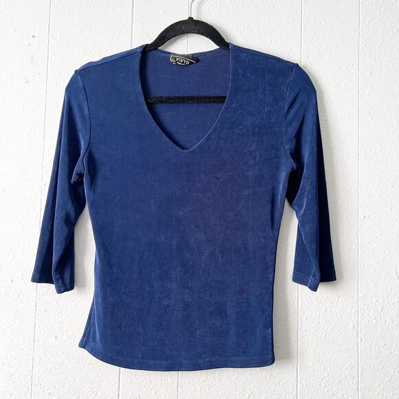Vintage Vivyd Top Womens Medium Y2K Grunge Retro Throwback 2000s Minimalist Chic - Picture 1 of 8